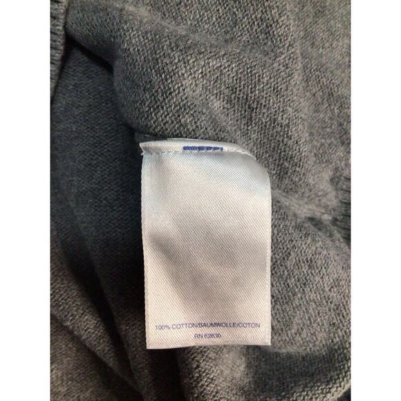 Lands End The Outfitters , Men’s 1/4 Zip Sweater Elbow Patch , Gray, Size Large - Picture 7 of 8